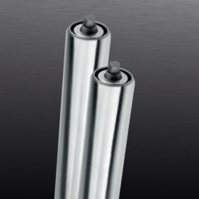 Zwaartekracht en riem-aangedreven transportrollen